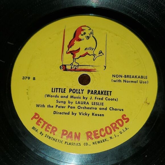 Vtg Peter Pan Records The World Owes Me A Living A Little Polly Parakeet Vinyl - Picture 7 of 7